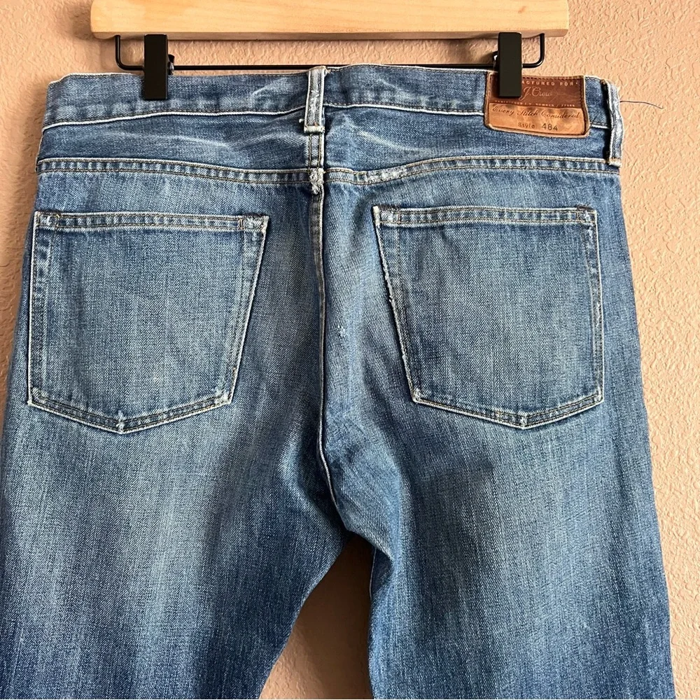 J. Crew 484 Slim Fit Distressed Jeans Size W33 L32